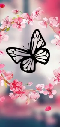 Flower Floral Butterfly Live Wallpaper