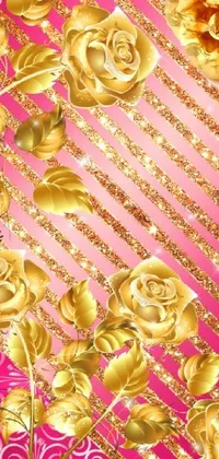 Flower Gold Petal Live Wallpaper