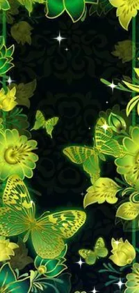 Flower Green Petal Live Wallpaper