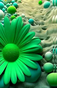 Flower Green Plant Live Wallpaper