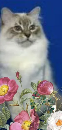 Flower Indoor Cat Live Wallpaper