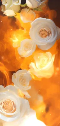 white ice and fire Live Wallpaper