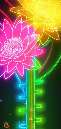 Flower Light Lighting Live Wallpaper
