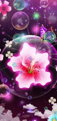 Flower Light Petal Live Wallpaper