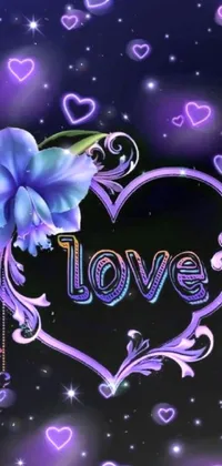 Flower Light Purple Live Wallpaper