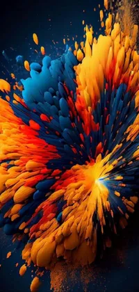 Add a vibrant burst of color to your phone screen with this thrilling live wallpaper