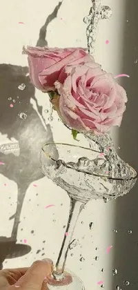 Flower Liquid Paint Live Wallpaper