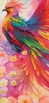Flower Nature Bird Live Wallpaper