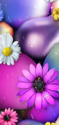 Flower Nature Purple Live Wallpaper
