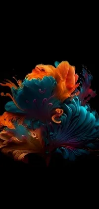 Flower Petal Art Paint Live Wallpaper