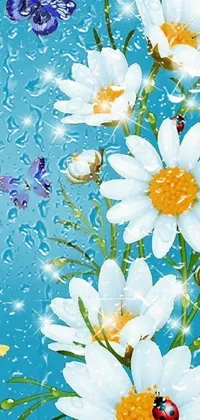 Flower Petal Azure Live Wallpaper