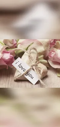 Decorate your phone screen with the sweet and romantic "I Love You" Live Wallpaper