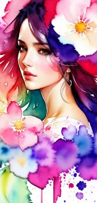 Flower Petal Eyelash Live Wallpaper