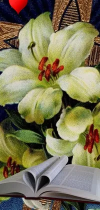 Flower Petal Green Live Wallpaper