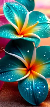 Flower Petal Green Live Wallpaper