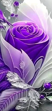 Flower Photograph Purple Live Wallpaper