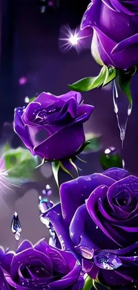 Flower Photograph Purple Live Wallpaper
