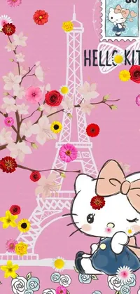 Flower Pink White Live Wallpaper