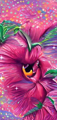 Flower Plant Art Paint Live Wallpaper