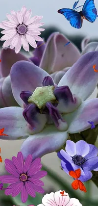 This phone live wallpaper showcases a captivating close-up of a stunning flower capturing the beauty of nature