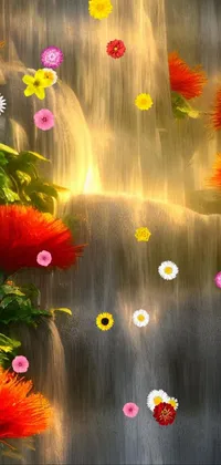 Flower Plant Green Live Wallpaper