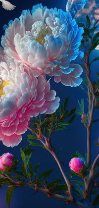 Flower Plant Light Live Wallpaper