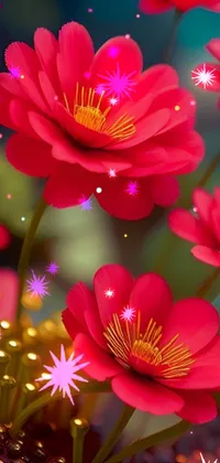 Flower Plant Light Live Wallpaper