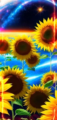 sunflowers  Live Wallpaper
