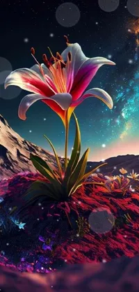 Experience the beauty of nature with our stunning flower live wallpaper