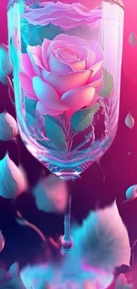 Flower Plant Liquid Live Wallpaper
