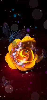 Flower Plant Liquid Live Wallpaper