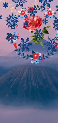 Flower Plant Mountain Live Wallpaper