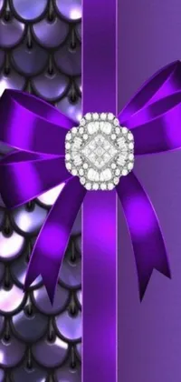 This purple ribbon live wallpaper for your phone's screen is simply stunning
