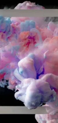 Introduce the captivating Pink and Blue Substance phone live wallpaper, featuring a close-up view of a dynamic liquid in a range of brilliant 2 5 6 colors, from deep purples and bright pinks to vivid blues
