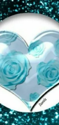 Take your phone customization to the next level with this stunning live wallpaper! Featuring a heart with roses inside, set against a mesmerizing blue transparent jelly background, this wallpaper is a feast for the eyes
