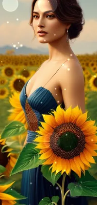 sunflower gardens Live Wallpaper