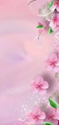 Flower Plant Pink Live Wallpaper