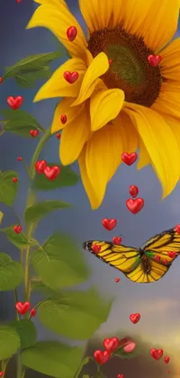 Flower Plant Pollinator Live Wallpaper