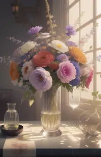 Flower Plant Vase Live Wallpaper