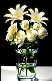 Flower Plant Vase Live Wallpaper