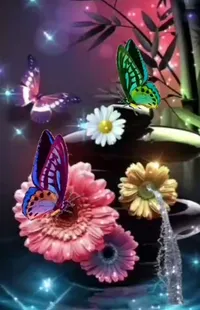 Flower Pollinator Butterfly Live Wallpaper