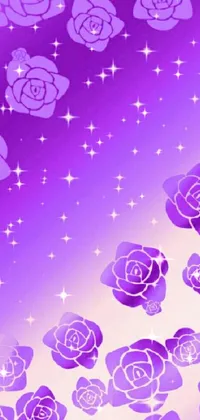 Flower Purple Azure Live Wallpaper