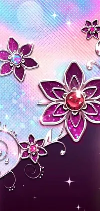 Flower Purple Botany Live Wallpaper