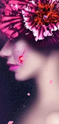 Flower Purple Eyelash Live Wallpaper
