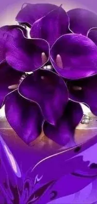 purple color flower wallpaper