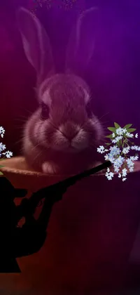 Flower Rabbit Plant Live Wallpaper