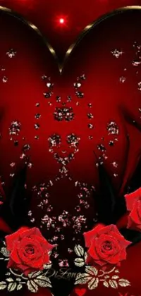 Flower Red Petal Live Wallpaper