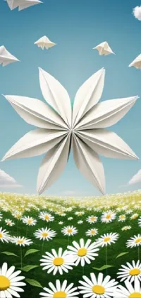 Flower Sky Daytime Live Wallpaper
