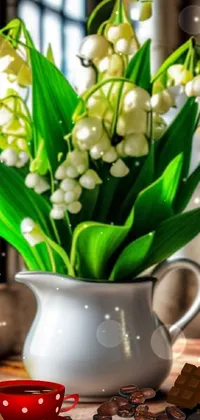 Flower Tableware Vase Live Wallpaper
