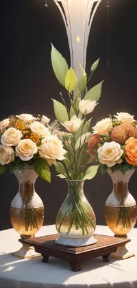 Flower Vase Plant Live Wallpaper
